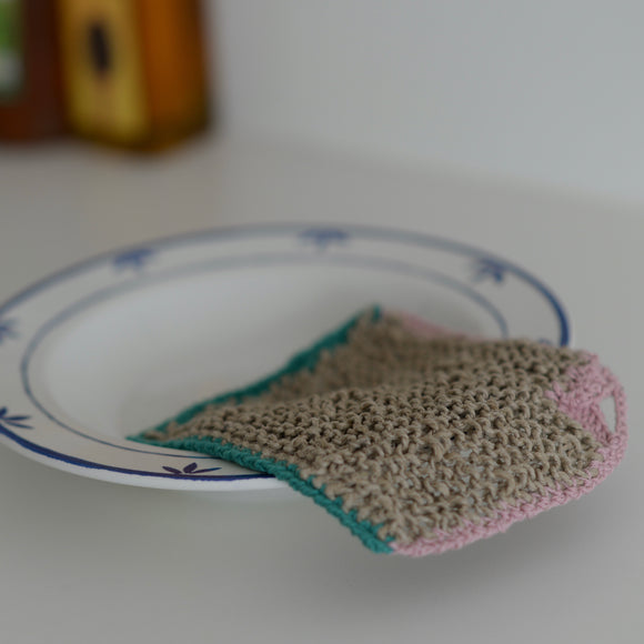 Natural Scouring Pad | Exfoliating Pad | Veggie Scrubbing Pad | knitted