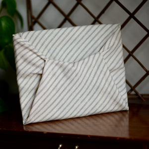 Furoshiki Size S/M "Stripes" Fabric Gift Wrap, reusable