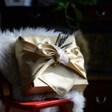 Furoshiki Size L "Golden Shimmer", Fabric Gift Wrap, reusable