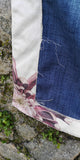Fabric Gift Wrap Size M, partially hand stitched, with strings attached, reusable