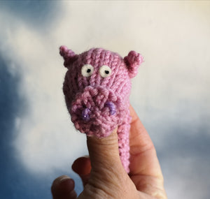 Pencil Toppers "Farm Animals", knitted